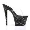 Pleaser - STARDUST701 Mules à talons - Chaussures de pole dance - Noir Product image
